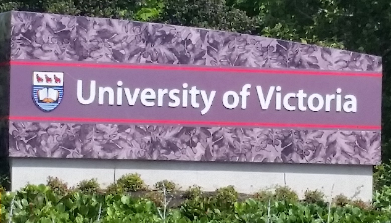 UVic Welcome Sign